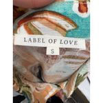 Label of Love Women's Tropical Vacation Resort Beach Print Drawstring Romper S Orange Photo 2