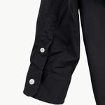 Frank & Eileen Victoria Oversized Italian Cotton Tuxedo Shirt | Medium | Black Photo 6