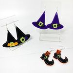 Handmade 3 Sets Of Happy Halloween Felt Earrings Photo 0