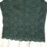 H&M  Deep Forest Green Lined Lace Sleeveless Scoop Neck Top Women's Size 8 Photo 10