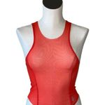 Free People NWOT Movement Mesh Sesh Tank Top Crop Heated Red Photo 4