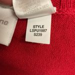 Liz Claiborne Liz Claiborne Lizsport Pettite Sleeveless Sweater Top Size SP Red Cozy Knit Photo 11