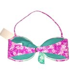 BP NEW Smocked Bow Bandeau Bikini Swim Top size S Jr. Photo 2