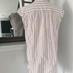 Lucky Brand  Top Cotton Stripe Oversized Shirt Size L Photo 5