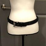 Faux Leather Black Studded Belt Photo 0