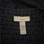 I.E. Vintage Womens Black Crochet Long Sleeve Button Front Cardigan Size Medium Photo 7