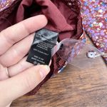 ASTR  • Zanna Floral Lace Trim Long Sleeve Top blouse brown ditsy cropped Photo 8