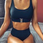 Buckle Bikini Set Black Photo 0