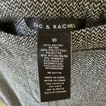 Zac and Rachel Trouser Pants Size 10 Black Zig Zag Pattern Rayon Dress Pant Photo 2