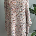 Lou & Grey for LOFT Multicolor Speckled Knit Oversized Sweater Tunic L XL White Size undefined Photo 0