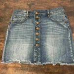 Indigo Rein  button down mini denim skirt size 7 Photo 1
