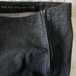 Talbots  Womens Black Denim Jeans Pants Classic Side Zip Skinny Capri 12 / 31 Photo 4