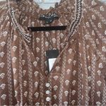 Veronica Beard NWT  Espie Dress Hazel Brown Smocked Ruffle Mini Dress Photo 9