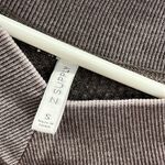 Z Supply  Emilia V Neck Brown Lightweight Waffle Knit Long Sleeve Top Womens S Photo 8