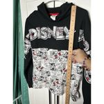 Disney Walt World Mickey & Minnie Mouse Hoodie Newsprint Hooded Sweatshirt Sz M Photo 5