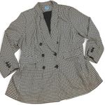CeCe Black and white houndstooth blazer o Photo 0