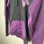 Motorfist zip up fleece lined purple hoodie pockets snowboarding small / medium Photo 3