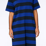 Banana Republic  Factory Striped Tee Shirt Dress Blue Black Photo 0