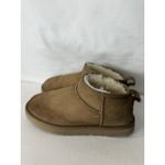 UGG  Classic Ultra Mini Ankle Boots Chestnut Suede Shearling Lined Women’s 7 Photo 1