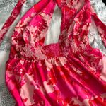 Pink Floral Maxi Dress Size XL Photo 1