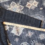 Loft  100% Merino Wool Charcoal Knit Black Trim Cropped Blazer Cardigan Small Photo 10