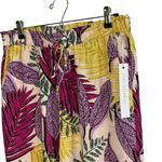 Jane + Delancey Womens Tropical Print Elastic Waist Wide Leg Pants Size L resort Purple Size L Photo 6