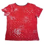 Rebecca Malone Shirt Womens Medium Red America The Beautiful Patriotic Summer Photo 6