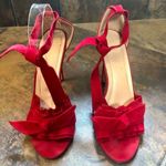 Chase and Chloe  Women’s Red Gigi-32 Pumps Size 8 Photo 3