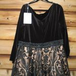 Mac Duggal   67614 Velvet Long Sleeve Sequined Ballgown Dress Photo 9