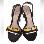 Chiara Ferragni Amelia Monsters Velvet Slingback Pumps Heels Black Size 7 Photo 2