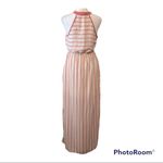 Monteau  super cute pink striped sleeveless maxi dress GUC Photo 2