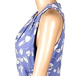 Chadwick's CHADWICK’S periwinkle with cream abstract roses/leaves maxi dress. Size 10. EUC Photo 3