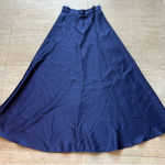 Vintage Navy Blue Formal‎ Maxi Skirt A Photo 0