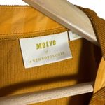 Maeve Anthropologie Maria Corduroy Babydoll Button Back Blouse Size Medium Yellow Photo 7