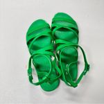 Melissa  Green Rubber Strappy Sandals Womens 8 Jelly Shoes Flats Beachy Summer Photo 8