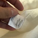 Brandy Melville  White Mini Dress Button Drown Cotton Photo 6