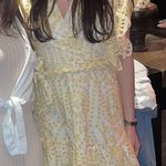 Mink Pink Yellow and White Dress Photo 3