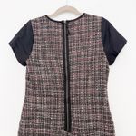 Banana Republic  Womens Dress Size 8 Black Plaid Tweed Mini Office Chic Parisian Photo 6