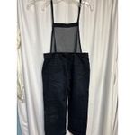 ModlX Women's Black Denim Cropped Wide Leg Overalls Jumpsuit Size 10 Photo 4