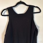 EXPRESS Lace Up V Neck Cold Shoulder Sweater Black Size XS Photo 9