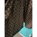 Salt & Pepper Herringbone Tweed Coat L Belted Floral Lining Vintage Boho Style Brown Size L Photo 8