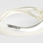 Madewell  Sculpted Chunky Bangle Light Silver Ox Photo 0