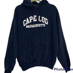 Cotton Net Cape Cod Massachusetts Navy Blue Pullover Hoodie Size XL Photo 0