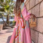 Chicme boho maxi dress large Pink Photo 1