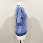 Daily Thread Blue Floral Short Sleeve Sweater NWT Size Large Photo 5