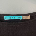 Alice + Olivia Long Sleeve Black Mini Dress Photo 3