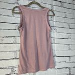 ZARA  Pastel Pink Graphic Sleeveless Tank Top Crew Loose Fit Summer Shirt SZ M Photo 8