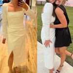 Reformation Isaac Dress 2 White Bridal Wedding Midi Dress Photo 2