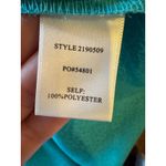 Current Air Dress Women Medium Teal Silky Belted V Neck Short Sleeve Mini Party Photo 9