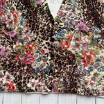 Alberto Makali  Leopard Floral Mixed Print Luxe Cardigan Medium Photo 6